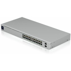 UBIQUITI Коммутатор UniFi Switch 24 PoE |USW-24-POE| PoE-коммутатор в стойку, 24х 1G RJ45, 2х SFP, раздача 95 |USW-24-POE| Вт (028554) {2}