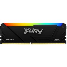 KINGSTON Модуль памяти 16GB DDR4 3200MHz DIMM FURY Beast Black RGB XMP CL16, 1.35V 288-pin Non-ECC