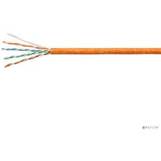 Cabeus UTP-4P-Cat.5e-SOLID-LSZH-100 Кабель витая пара UTP (U/UTP), категория 5e, 4 пары (24 AWG), одножильный, оранжевый, LSZH, нг(А)-HF, (100 м)