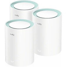CUDY Бесшовный Mesh роутер M1500, Wi-Fi 6, AX1500, 2.4/5ГГц, 2 LAN, белый [m1500(3-pack)]
