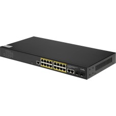 Коммутатор CUDY Коммутатор GS2018PS2-200W (L2) 16x1Гбит/с 2SFP 16PoE+ 200W управляемый