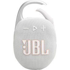Колонка портативная JBL Колонка порт. Clip 5 белый 7W Mono BT 10м 1400mAh