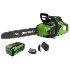 GREENWORKS Цепная пила GD40CS18, аккумуляторная, 40В, 8Ач, с одним аккумулятором [2005807uh]