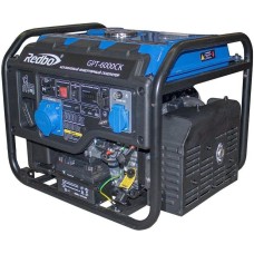 REDBO Бензиновый генератор GPT-6000CK, 220 В, 5.5кВт, на колёсах с АКБ [39793]