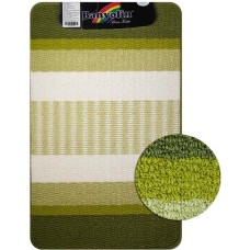 САНАКС - Коврик в ванную СТАР-ЛООП, одинарный, ЗЕЛЁНЫЙ, 550 х 900 мм, 100% полиэстер 00814