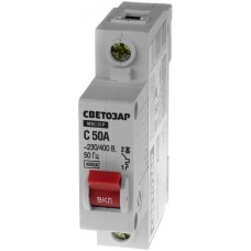 СВЕТОЗАР 1P, 50А, C, 4.5кА, автоматический выключатель (49060-50-С)