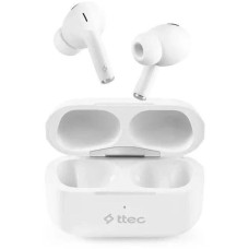 TTEC Наушники AirBeat Pro Lite, Bluetooth, внутриканальные, белый [2km155b]