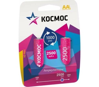 Аккумулятор КОСМОС KOCR6NIMH2500MAH2BL