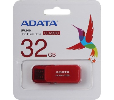 USB флеш A-DATA 32GB UV240 красный (AUV240-32G-RRD)