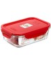 Посуда OURSSON CG1002S/RD контейнер стекл.1,04л.