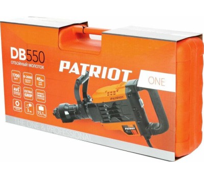 Перфоратор PATRIOT 140301380 DB 550 Молоток отбойный