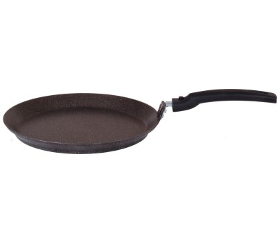 Сковорода KUKMARA сбмк220-1а а/пр литая блинная 22см съемн/руч Кофейный мрамор