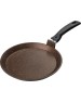 Сковорода KUKMARA сбмк220-1а а/пр литая блинная 22см съемн/руч Кофейный мрамор