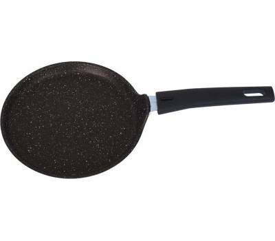 Сковорода KUKMARA сбмк220-1а а/пр литая блинная 22см съемн/руч Кофейный мрамор