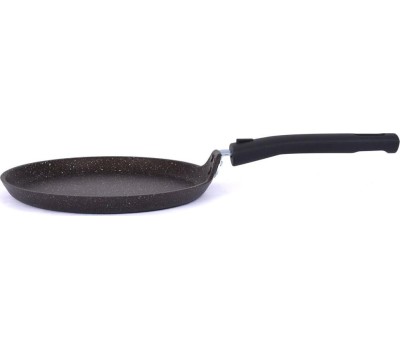 Сковорода KUKMARA сбмк220-1а а/пр литая блинная 22см съемн/руч Кофейный мрамор