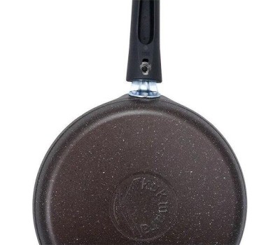 Сковорода KUKMARA сбмк220-1а а/пр литая блинная 22см съемн/руч Кофейный мрамор