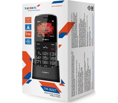 Телефон мобильный TEXET TM-B227 Black