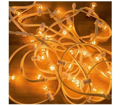 Гирлянда NEON-NIGHT (331-306) ГИРЛЯНДА LED GALAXY BULB STRING 10М, 30 ЛАМП*6 LED ТЕПЛЫЙ БЕЛЫЙ, белый каучук, IP65