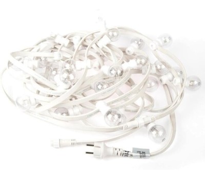 Гирлянда NEON-NIGHT (331-306) ГИРЛЯНДА LED GALAXY BULB STRING 10М, 30 ЛАМП*6 LED ТЕПЛЫЙ БЕЛЫЙ, белый каучук, IP65