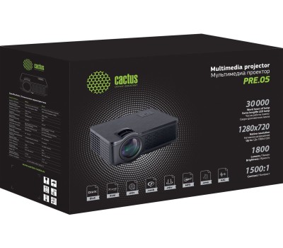 Видеопроектор CACTUS CS-PRE.05B.WXGA