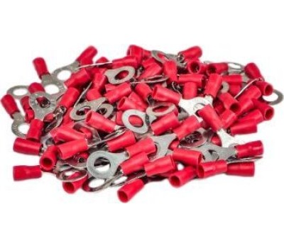 Клемма AURA ATR-1564 монтажная кольцевая (красный) 100шт.
