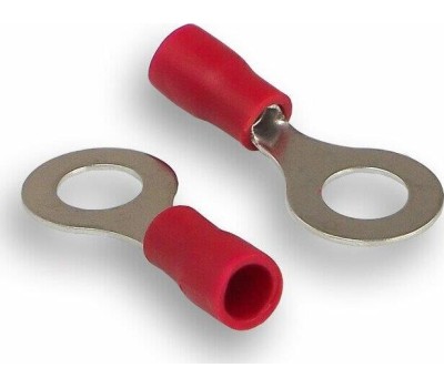 Клемма AURA ATR-1564 монтажная кольцевая (красный) 100шт.