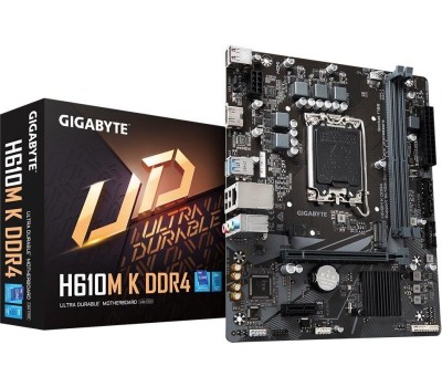 GIGABYTE Материнская плата H610 S1700 MATX H610M K DDR4