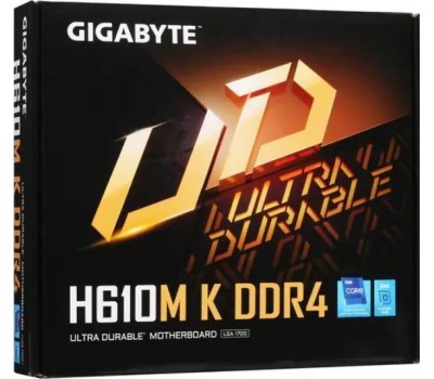 GIGABYTE Материнская плата H610 S1700 MATX H610M K DDR4