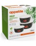 Набор мисок APPETITE 1DM47PL Chilli мисок эмал 3пр пласт/кр