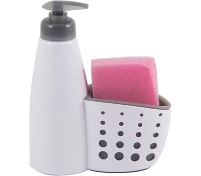 Диспенсер для жидкого мыла РЫЖИЙ КОТ Диспенсер для жидкого мыла с местом хранения губки посуды Dispenser (004664)