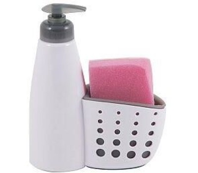 Диспенсер для жидкого мыла РЫЖИЙ КОТ Диспенсер для жидкого мыла с местом хранения губки посуды Dispenser (004664)