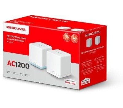 MERCUSYS Бесшовный Mesh роутер Halo H32G, Wi-Fi 5, AC1200, 2.4/5ГГц, 1 LAN, белый, 2 шт. в комплекте [halo h32g(2-pack)]