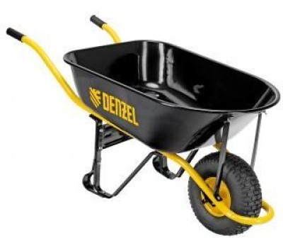 Тачка строительная DENZEL Тачка строительная, усиленная, объем 130 л, 230 кг, колесо 15х6.00-6 689965