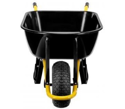 Тачка строительная DENZEL Тачка строительная, усиленная, объем 130 л, 230 кг, колесо 15х6.00-6 689965