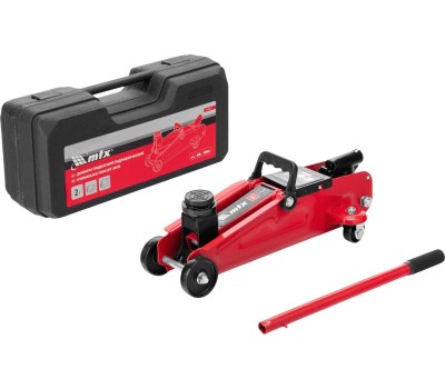 MTX Домкрат гидравлический подкатной, 2 т, 135-320 мм, в пласт. кейсе 51083