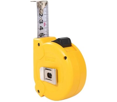 DELI Рулетка DL281025 10м*25мм, метрическая, клипса, ремешок