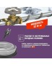 REXANT Кабель греющий саморегулирующийся модель SRL Extra Line 25MSR-PB, на трубу, 20м/500Вт