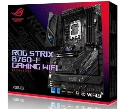 Материнская плата ASUS Материнская плата ROG STRIX B760-F GAMING WIFI, Socket LGA 1700, Intel B760, ATX, Ret