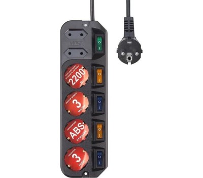 MOST Сетевой удлинитель A10, 3м, черный [ a10-ч 3м]