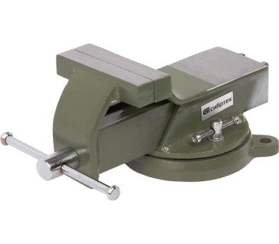 Тиски СИБРТЕХ Тиски слесарные, 100 мм, стальные, поворотные 18618