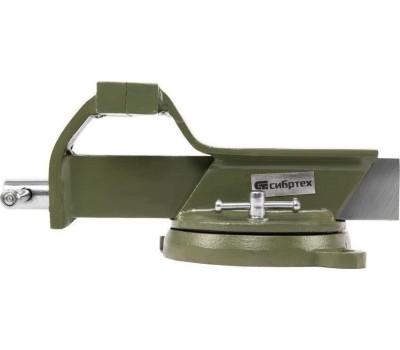 Тиски СИБРТЕХ Тиски слесарные, 100 мм, стальные, поворотные 18618