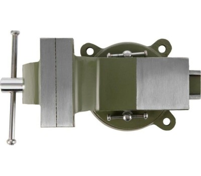 Тиски СИБРТЕХ Тиски слесарные, 100 мм, стальные, поворотные 18618