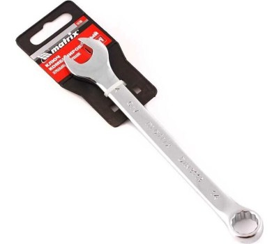 Комбинированный ключ MATRIX Ключ комбинированный, 14 мм, CrV, полированный хром 15158