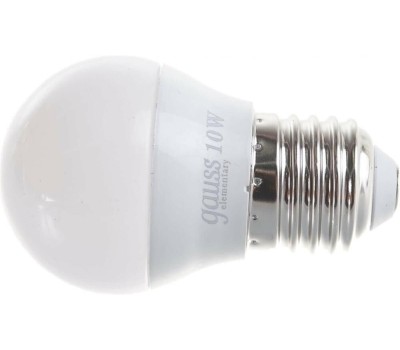 GAUSS Упаковка ламп LED E27, шар, 10Вт, 10 шт. [53210]