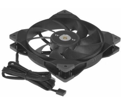 THERMALTAKE Вентилятор Toughfan 14 140мм, 4-pin, 2000об/мин, 25.2 - 33.2 дБ, черный, Ret [cl-f118-pl14bl-a]