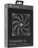 THERMALTAKE Вентилятор Toughfan 14 140мм, 4-pin, 2000об/мин, 25.2 - 33.2 дБ, черный, Ret [cl-f118-pl14bl-a]