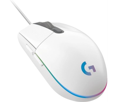 LOGITECH Мышь проводная игровая G102 LightSync (Световая синхронизация) белый (USB, 8000dpi, 6but) (910-005809)