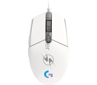 LOGITECH Мышь проводная игровая G102 LightSync (Световая синхронизация) белый (USB, 8000dpi, 6but) (910-005809)