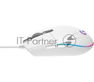 LOGITECH Мышь проводная игровая G102 LightSync (Световая синхронизация) белый (USB, 8000dpi, 6but) (910-005809)