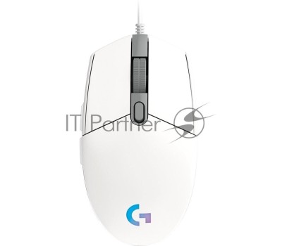 LOGITECH Мышь проводная игровая G102 LightSync (Световая синхронизация) белый (USB, 8000dpi, 6but) (910-005809)